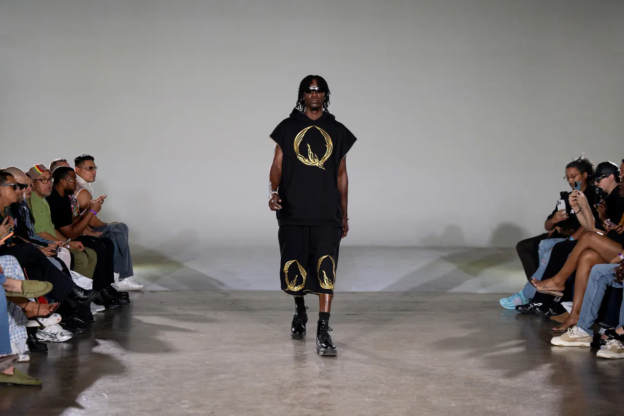 Dorvell Ferguson Jr. modeling โ runway